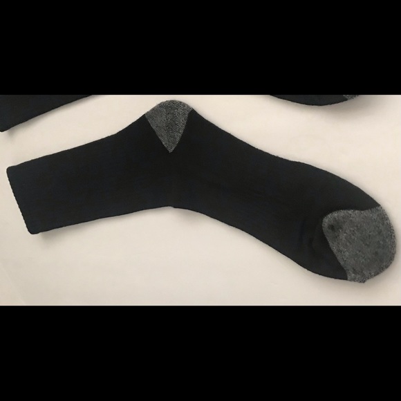 New Polo Ralph Lauren Men’s Sport Socks Black with Red Pony Grey Toes Heels - Picture 12 of 16